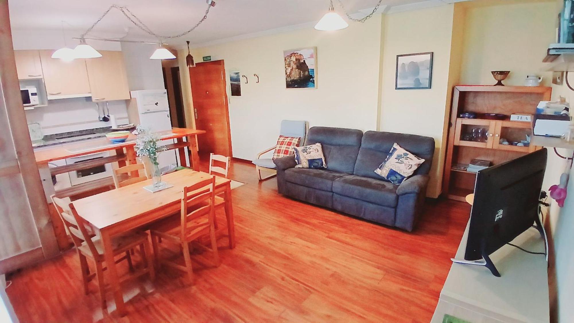 Acogedor Bajo Con Terraza Y Vistas Apartment Нуева де Лянес Екстериор снимка